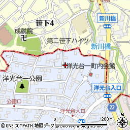 神奈川県横浜市磯子区洋光台1丁目18-36周辺の地図