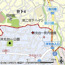 神奈川県横浜市磯子区洋光台1丁目18-35周辺の地図