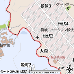 岐阜県可児市松伏2丁目134周辺の地図