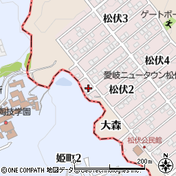 岐阜県可児市松伏2丁目138周辺の地図