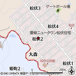 岐阜県可児市松伏2丁目93周辺の地図