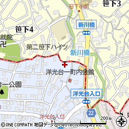 神奈川県横浜市磯子区洋光台1丁目18-52周辺の地図