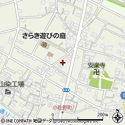 岐阜県各務原市小佐野町周辺の地図