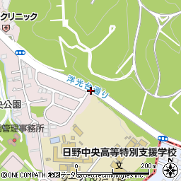 神奈川県横浜市港南区日野中央周辺の地図