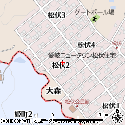 岐阜県可児市松伏2丁目94周辺の地図