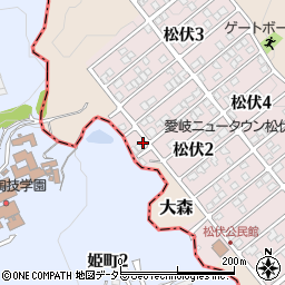 岐阜県可児市松伏2丁目139周辺の地図