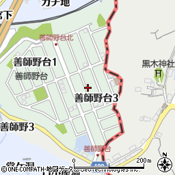愛知県犬山市善師野台3丁目周辺の地図