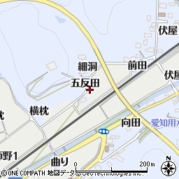 愛知県犬山市善師野五反田周辺の地図
