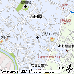 神奈川県秦野市西田原221周辺の地図