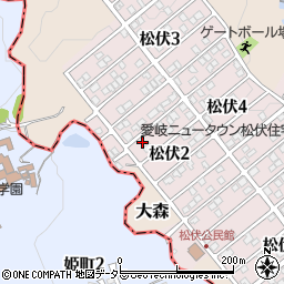 岐阜県可児市松伏2丁目109周辺の地図