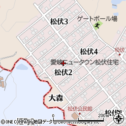 岐阜県可児市松伏2丁目102周辺の地図