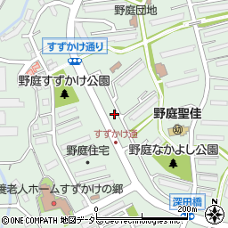 神奈川県横浜市港南区野庭町周辺の地図