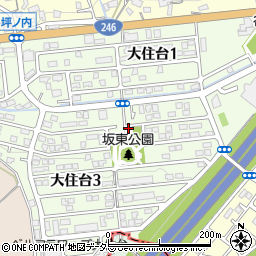 神奈川県伊勢原市大住台周辺の地図