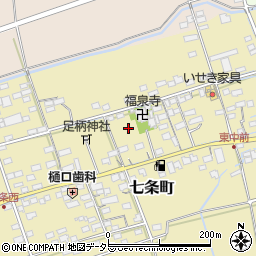 滋賀県長浜市七条町周辺の地図