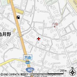 神奈川県藤沢市亀井野周辺の地図