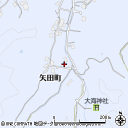 島根県安来市矢田町周辺の地図