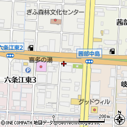 金太郎岐阜店周辺の地図