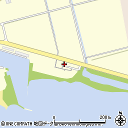 長浜南浜湖岸緑地トイレ周辺の地図