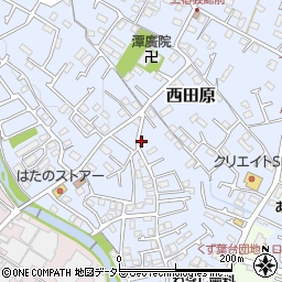 神奈川県秦野市西田原157周辺の地図