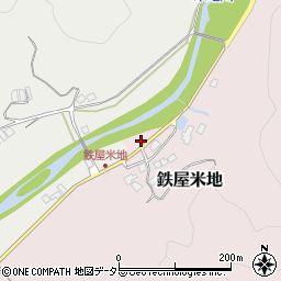 兵庫県養父市鉄屋米地156周辺の地図