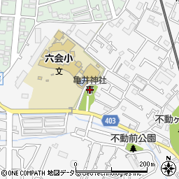 亀井神社周辺の地図