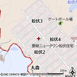 岐阜県可児市松伏2丁目118周辺の地図