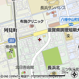 アップ・る個別指導塾長浜校周辺の地図