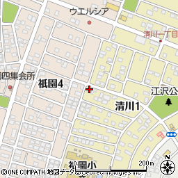 エクレール清川周辺の地図