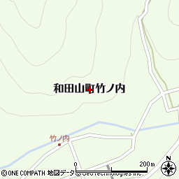 兵庫県朝来市和田山町竹ノ内周辺の地図