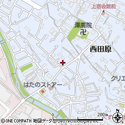 神奈川県秦野市西田原111周辺の地図