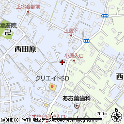 神奈川県秦野市西田原250周辺の地図