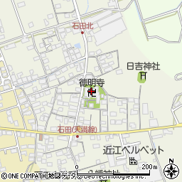 徳明寺周辺の地図