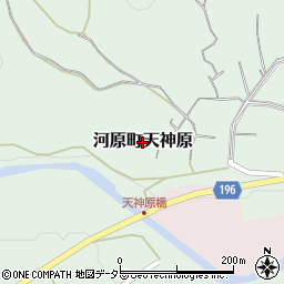鳥取県鳥取市河原町天神原周辺の地図