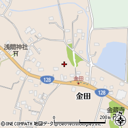 千葉県長生郡長生村金田周辺の地図