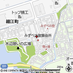 滋賀県長浜市鶴が島周辺の地図