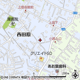 神奈川県秦野市西田原252周辺の地図