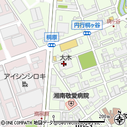 株式会社大木　神奈川物流センター周辺の地図