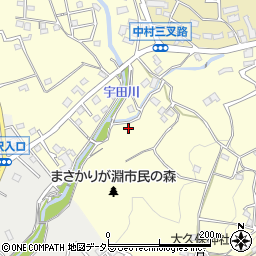 宇田川周辺の地図