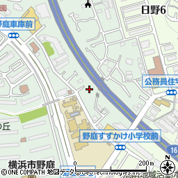 神奈川県横浜市港南区野庭町641-33周辺の地図