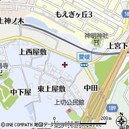 愛知県犬山市善師野東下屋敷周辺の地図