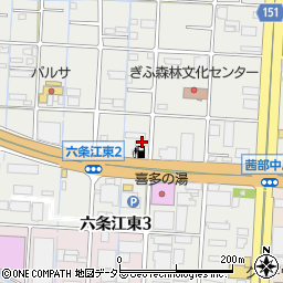 岐阜日石株式会社　ＤＤセルフＲ２１六条店周辺の地図