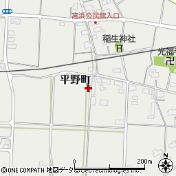 島根県出雲市平野町周辺の地図