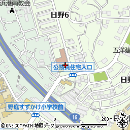 ローソン横浜日野六丁目店周辺の地図