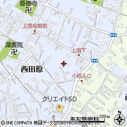 神奈川県秦野市西田原262周辺の地図