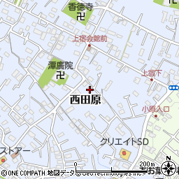 神奈川県秦野市西田原227周辺の地図