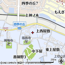 愛知県犬山市善師野口下屋周辺の地図
