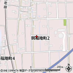 岐阜県大垣市興福地町周辺の地図