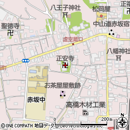 正安寺周辺の地図