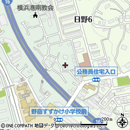 神奈川県横浜市港南区野庭町943周辺の地図