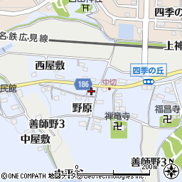 愛知県犬山市善師野小戸17周辺の地図